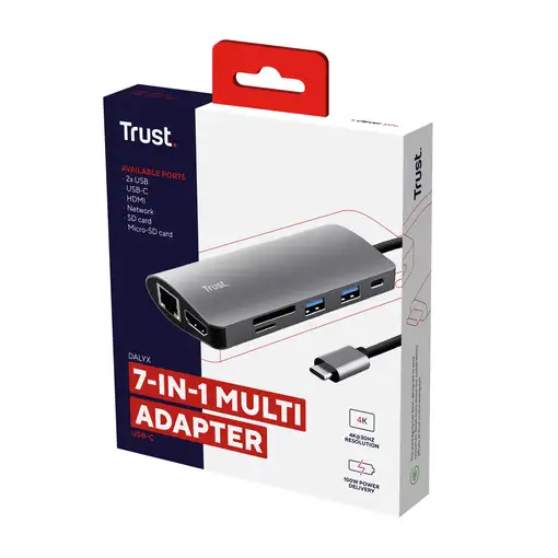 Trust Dalyx tarjeta y adaptador de interfaz Interno HDMI, RJ-45, USB 3.2 Gen 1 (3.
