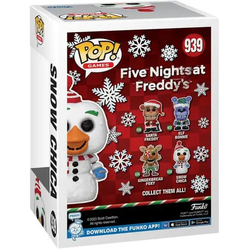 Figura pop five nights at freddys holiday snow chica