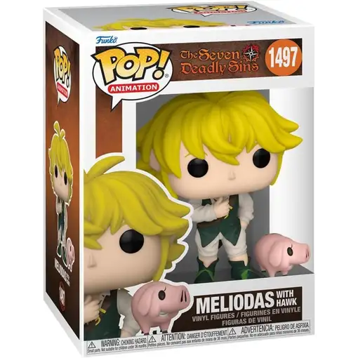 Funko pop animacion seven deadly sins meliodas con hawks 75541