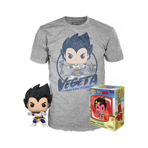 Pop & tee dragon ball z vegeta funko + camiseta talla m