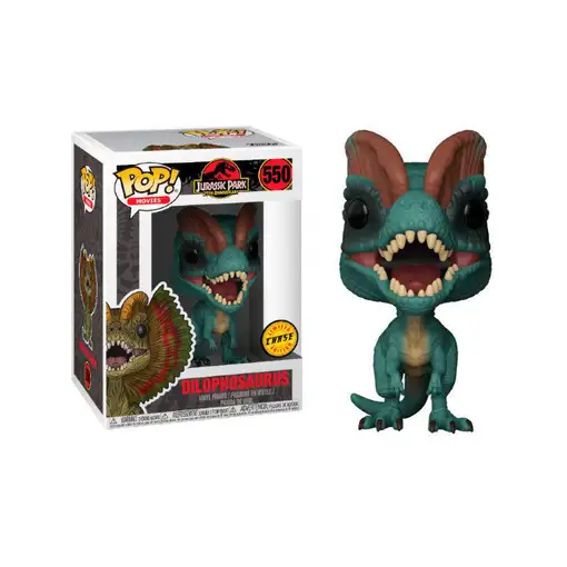 Figura pop jurassic park dilophosaurus chase