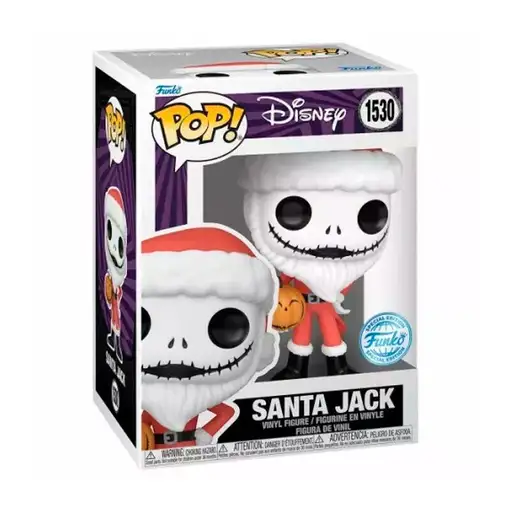 Figura funko pop! disney - santa jack (pesadilla antes de navidad) exclusive