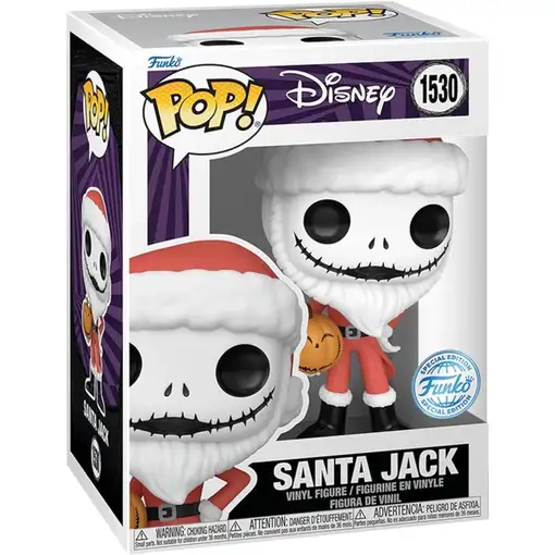 Figura funko pop! disney - santa jack (pesadilla antes de navidad) exclusive