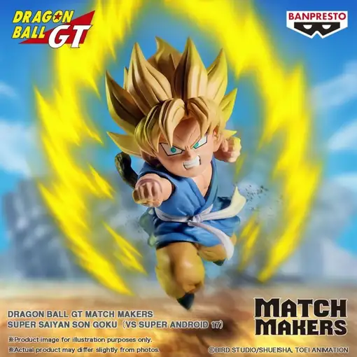 Figura banpresto dragon ball gt match makers super saiyan goku 9cm