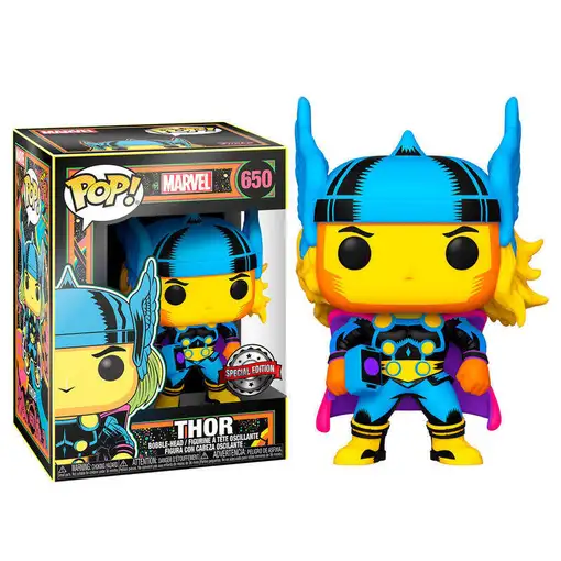 Figura pop marvel black light thor