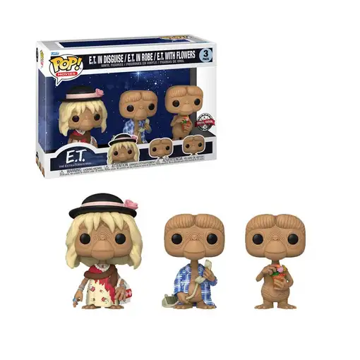 Blister 3 figuras pop e.t el extraterrestre exclusive