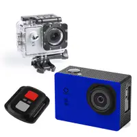 Cámara Deportiva de acción Klack Azul Pro 4K Con Mando