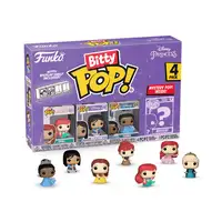 Blister 4 figuras bitty pop disney princesas ariel