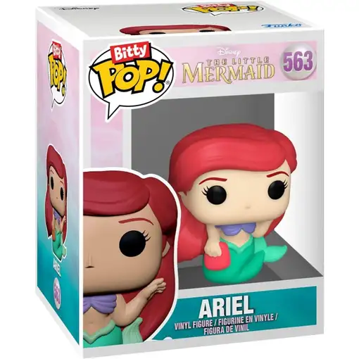 Blister 4 figuras bitty pop disney princesas ariel