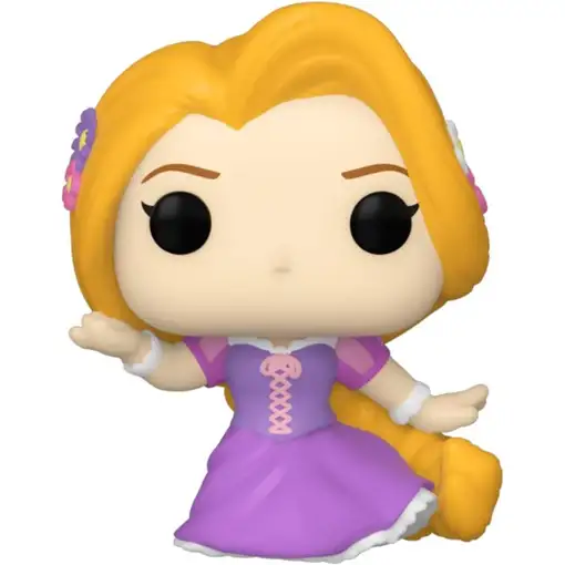 Blister 4 figuras bitty pop disney princesas rapunzel
