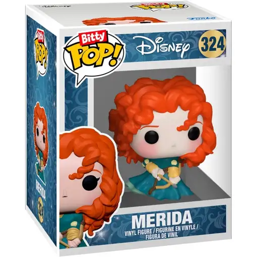 Blister 4 figuras bitty pop disney princesas rapunzel