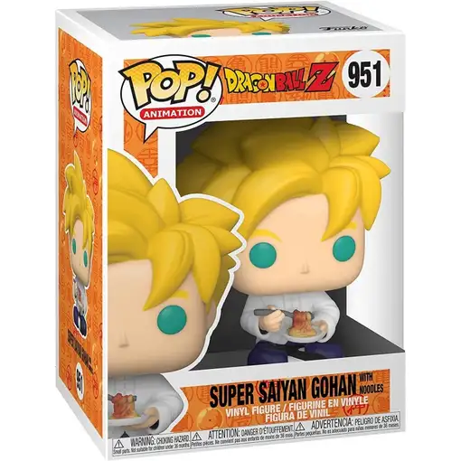 Figura pop dragon ball z super saiyan gohan with noodles