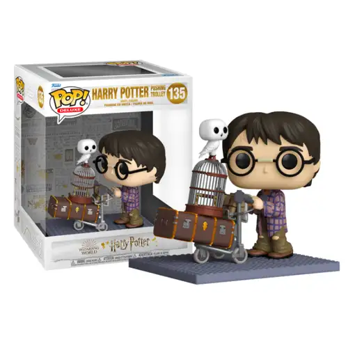 Figura pop harry potter anniversary harry pushing trolley