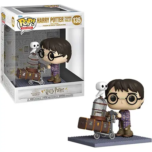 Figura pop harry potter anniversary harry pushing trolley