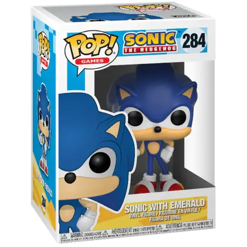 Figura pop sonic with emerald