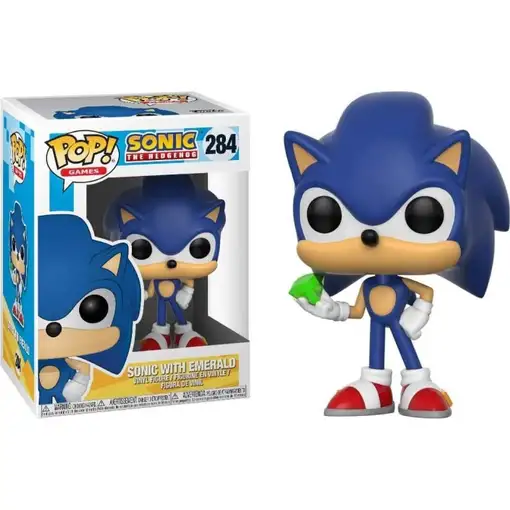 Figura pop sonic with emerald