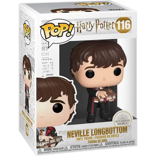 Figura pop harry potter neville with monster book