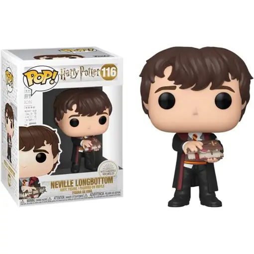 Figura pop harry potter neville with monster book