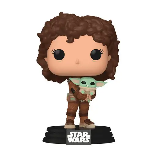 Funko pop mandalorian peli motto con grogu 76552