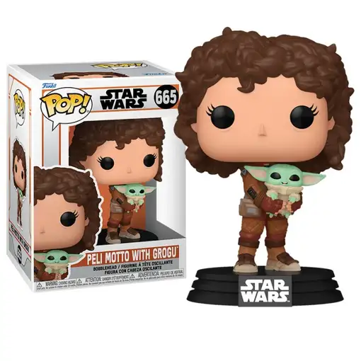 Funko pop mandalorian peli motto con grogu 76552
