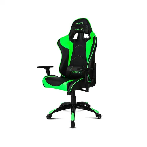 DRIFT DR300 Silla para videojuegos de PC Asiento acolchado Negro, Verde