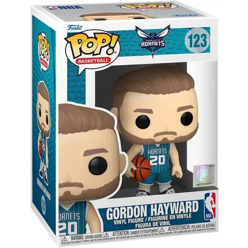 Figura pop nba celtics hornets gordon hayward teal jersey