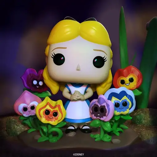 Figura pop disney alicia en el pais de las maravillas 70th alice with flowers