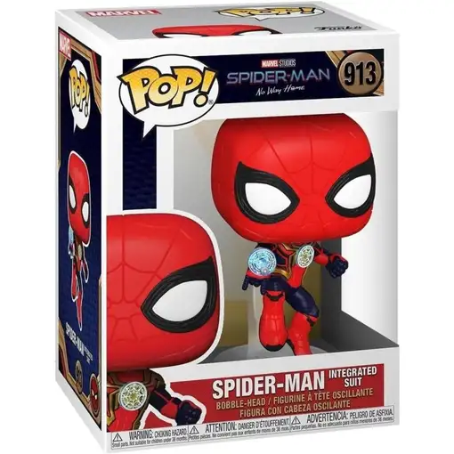 Figura pop marvel spiderman no way home spiderman integrated suit