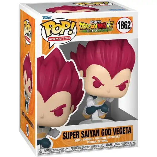 Funko pop dragon ball broly super saiyan god vegeta