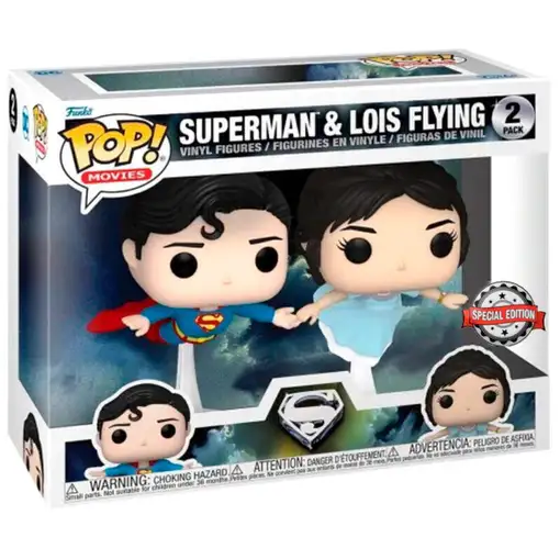 Blister 2 figuras pop dc comics superman & lois flying exclusive Blister 2 figuras pop dc comics superman & lois flying exclusive
