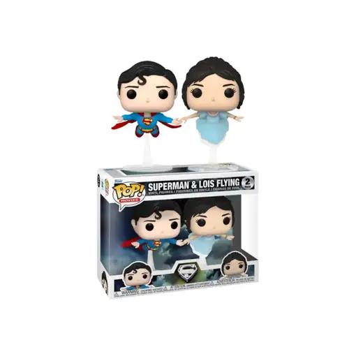 Blister 2 figuras pop dc comics superman & lois flying exclusive