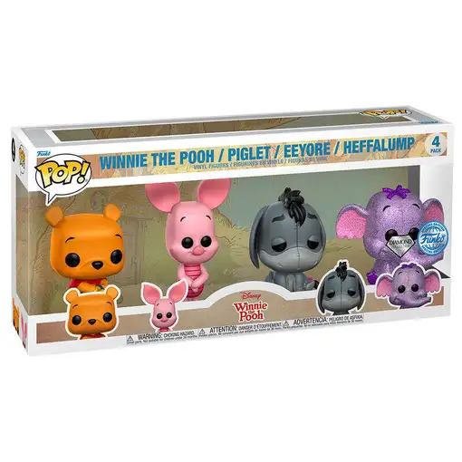Blister 4 figuras pop disney winnie the pooh exclusive
