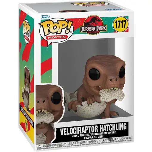 Figura pop jurassic park velociraptor hatchling