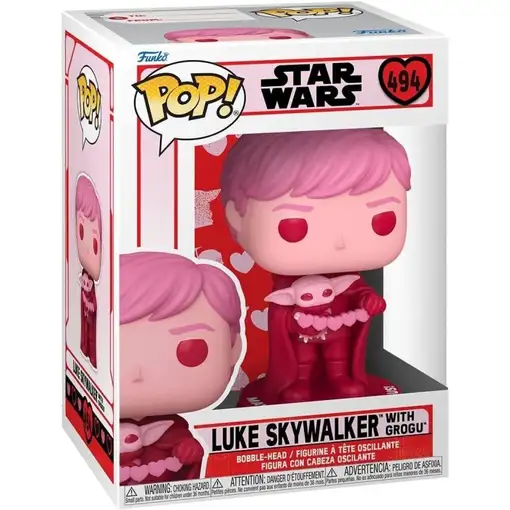 Figura pop star wars valentines luke and grogu