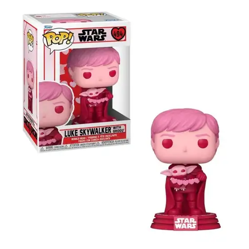 Figura pop star wars valentines luke and grogu