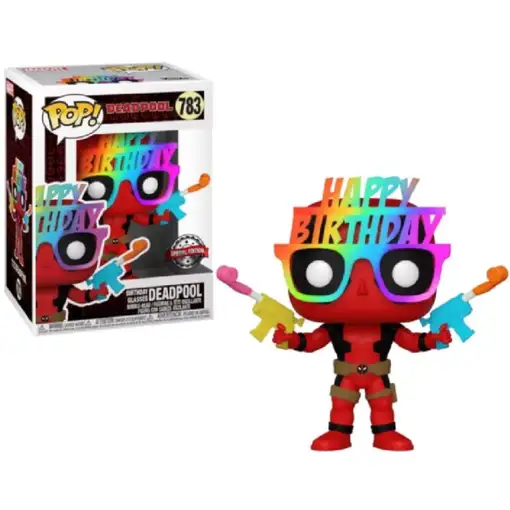 Figura pop marvel deadpool 30th birthday hat deadpool exclusive