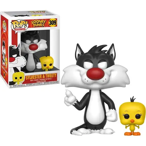 Figura pop looney tunes sylvester & tweety