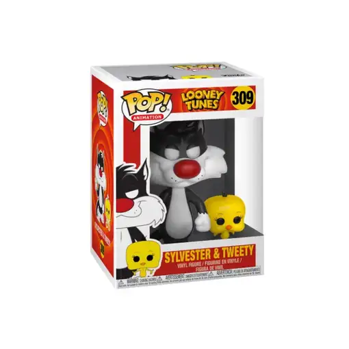 Figura pop looney tunes sylvester & tweety