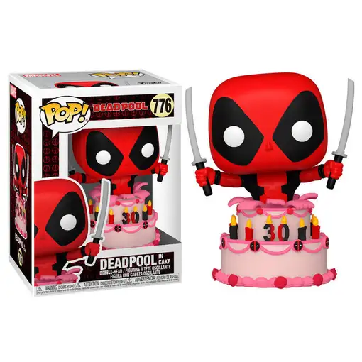 Figura pop marvel deadpool 30th deadpool in cake