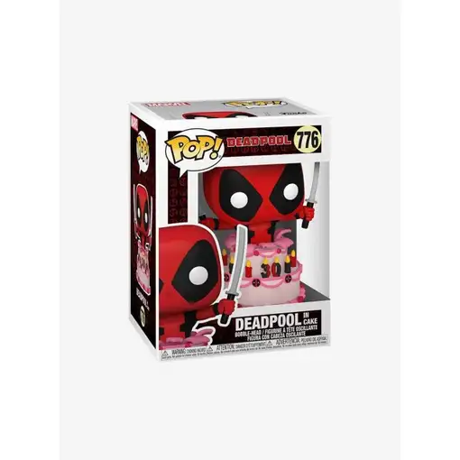 Figura pop marvel deadpool 30th deadpool in cake