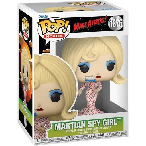 Figura pop mars attacks martian spy girl
