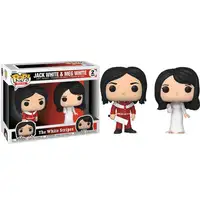 Set 2 figuras pop the white stripes jack white and meg white