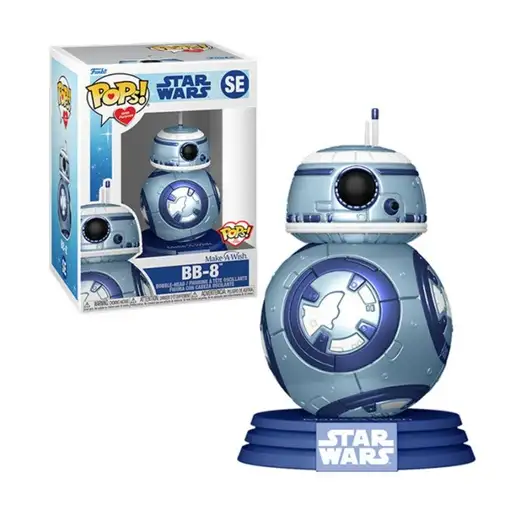 Figura pop star wars make a wish bb-8 metallic