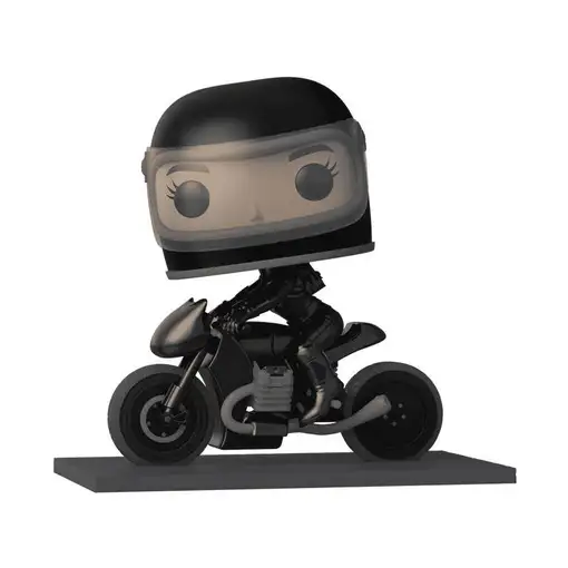 Figura pop movies dc comics the batman selina kyle on motorcycle