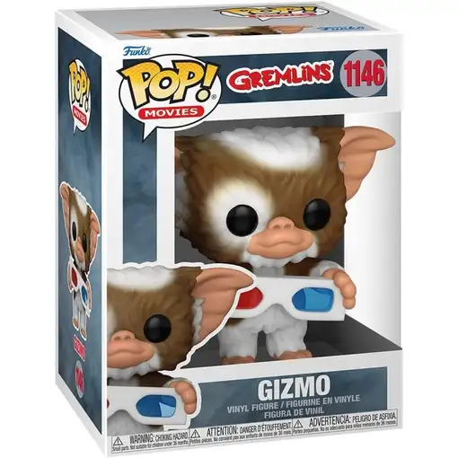 Figura pop gremlins gizmo with 3d glasses