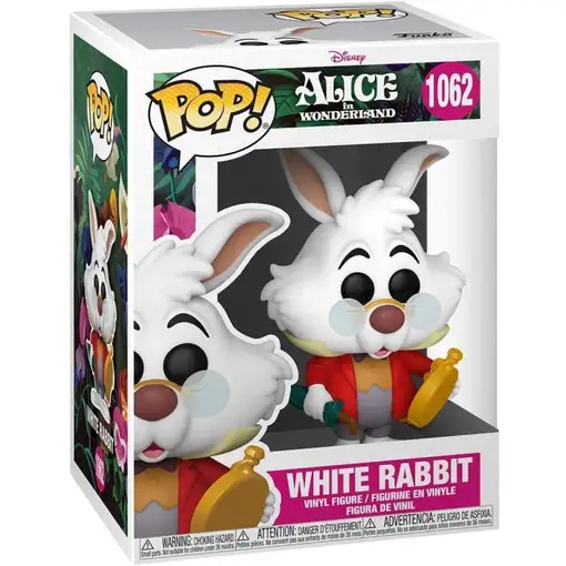 Figura pop disney alicia en el pais de las maravillas white rabbit with watch