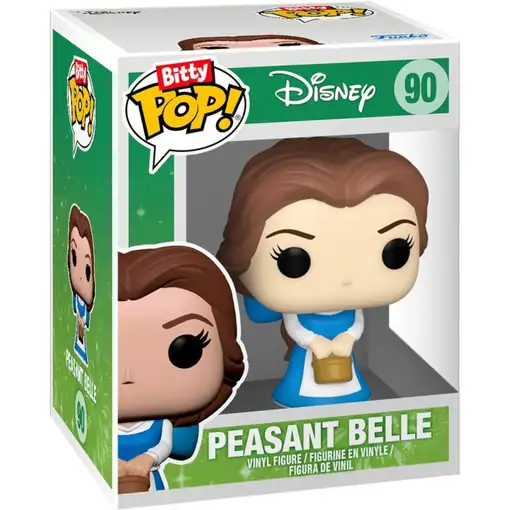 Blister 4 figuras bitty pop disney princesas bella