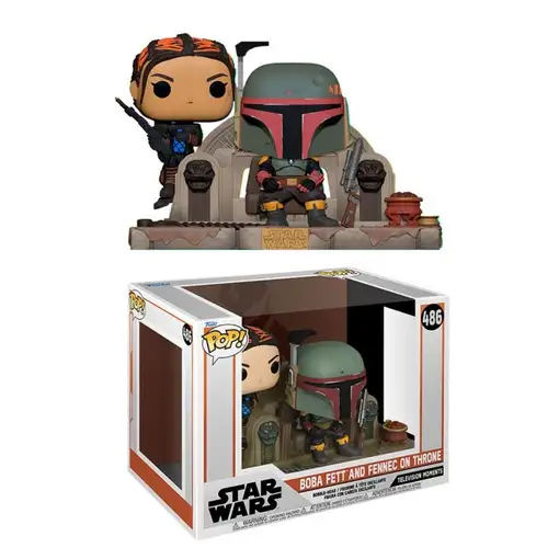 Figura pop star wars mandalorian boba fett and fennec shand