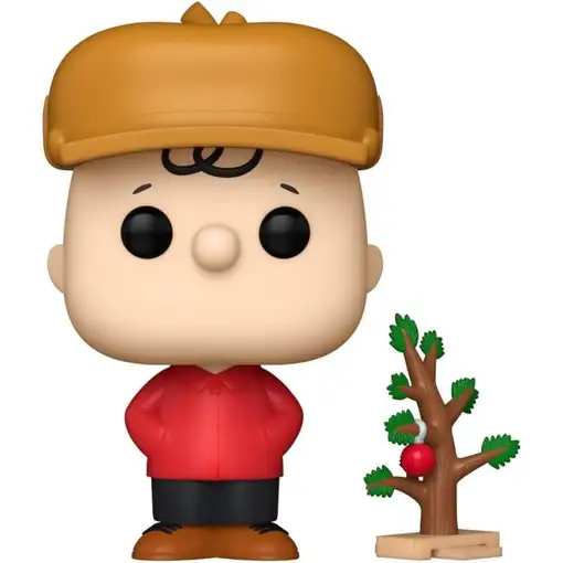 Figura pop peanuts charlie brown with tree