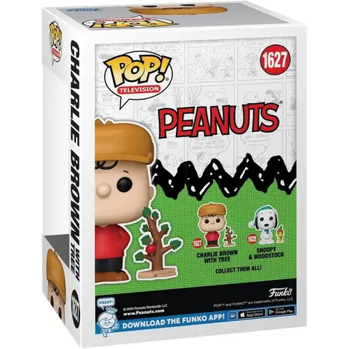 Figura pop peanuts charlie brown with tree